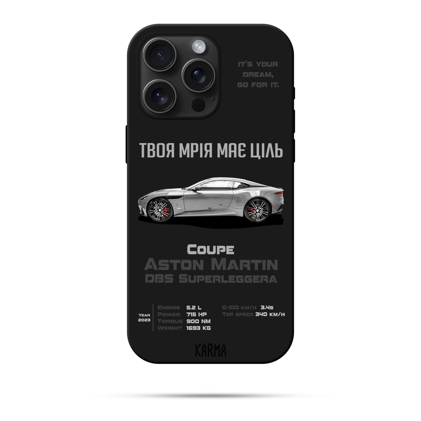 Чохол для iPhone DREAM CAR Aston Martin DBS Superleggera 2023
