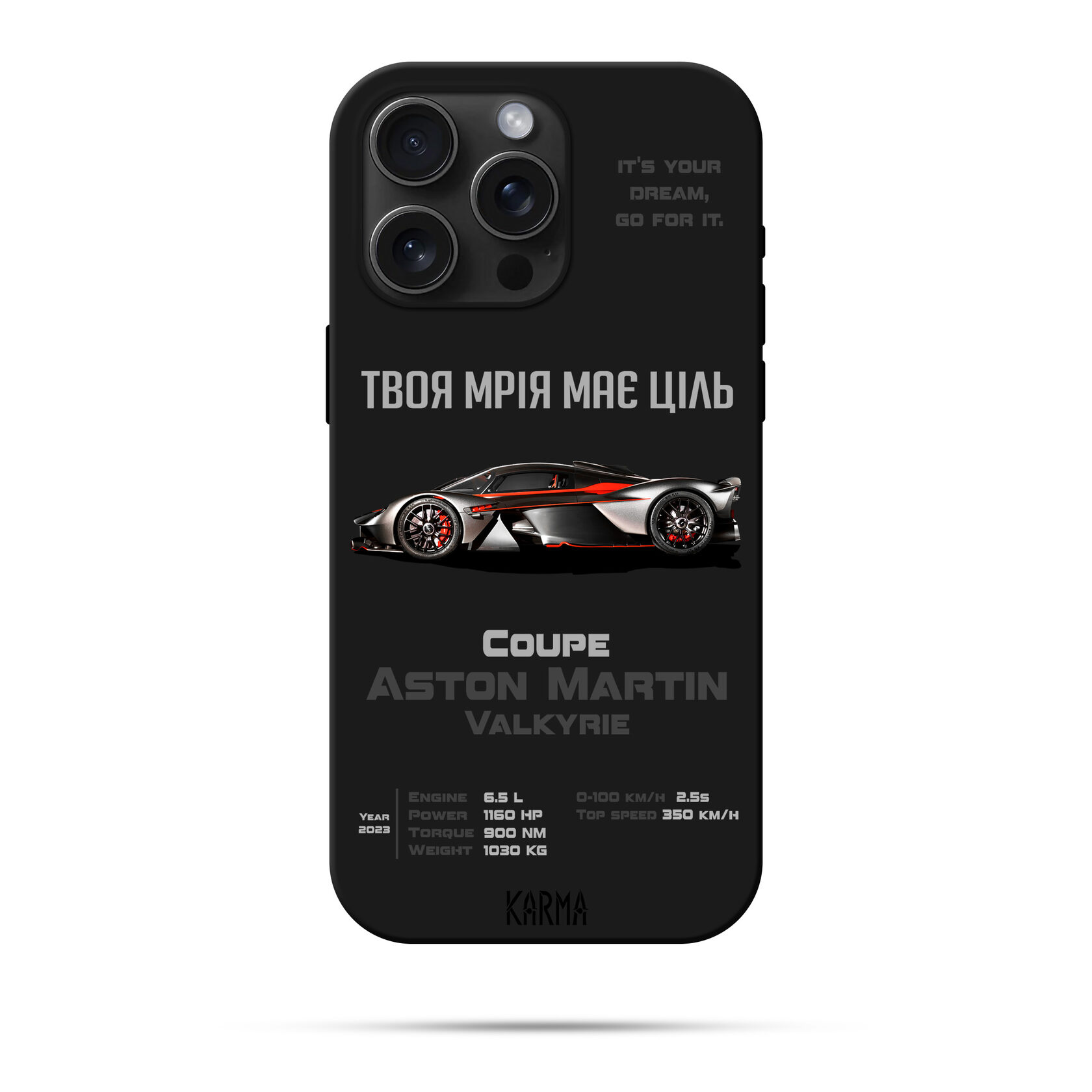 Чохол для iPhone DREAM CAR Aston Martin Valkyrie 2023