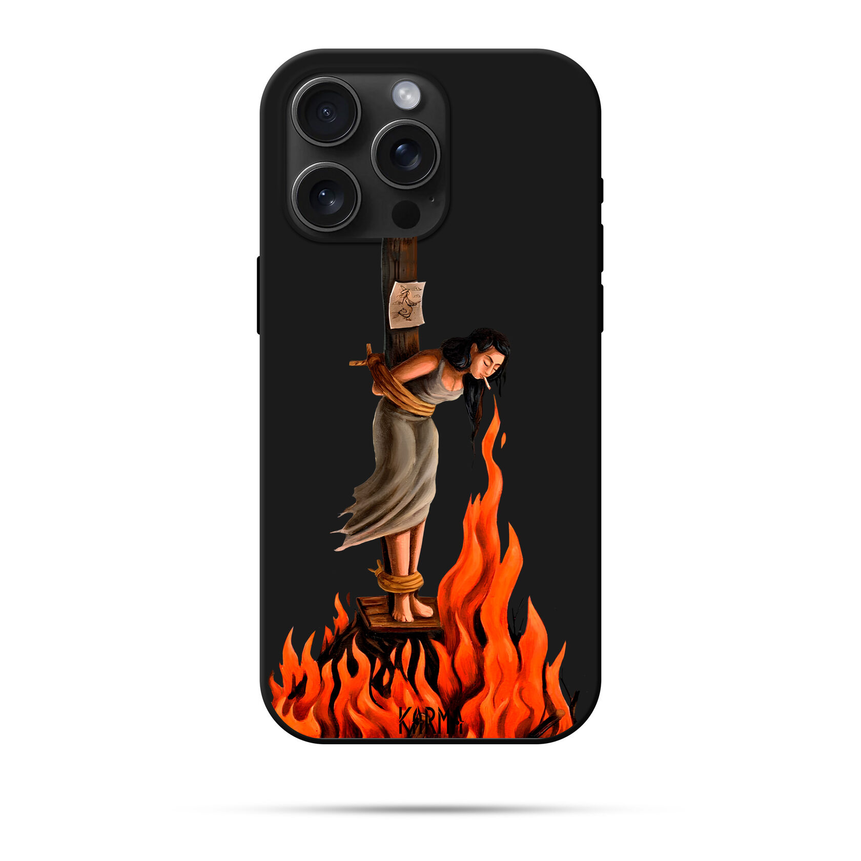 Чохол для iPhone Дівчина на вогнищі