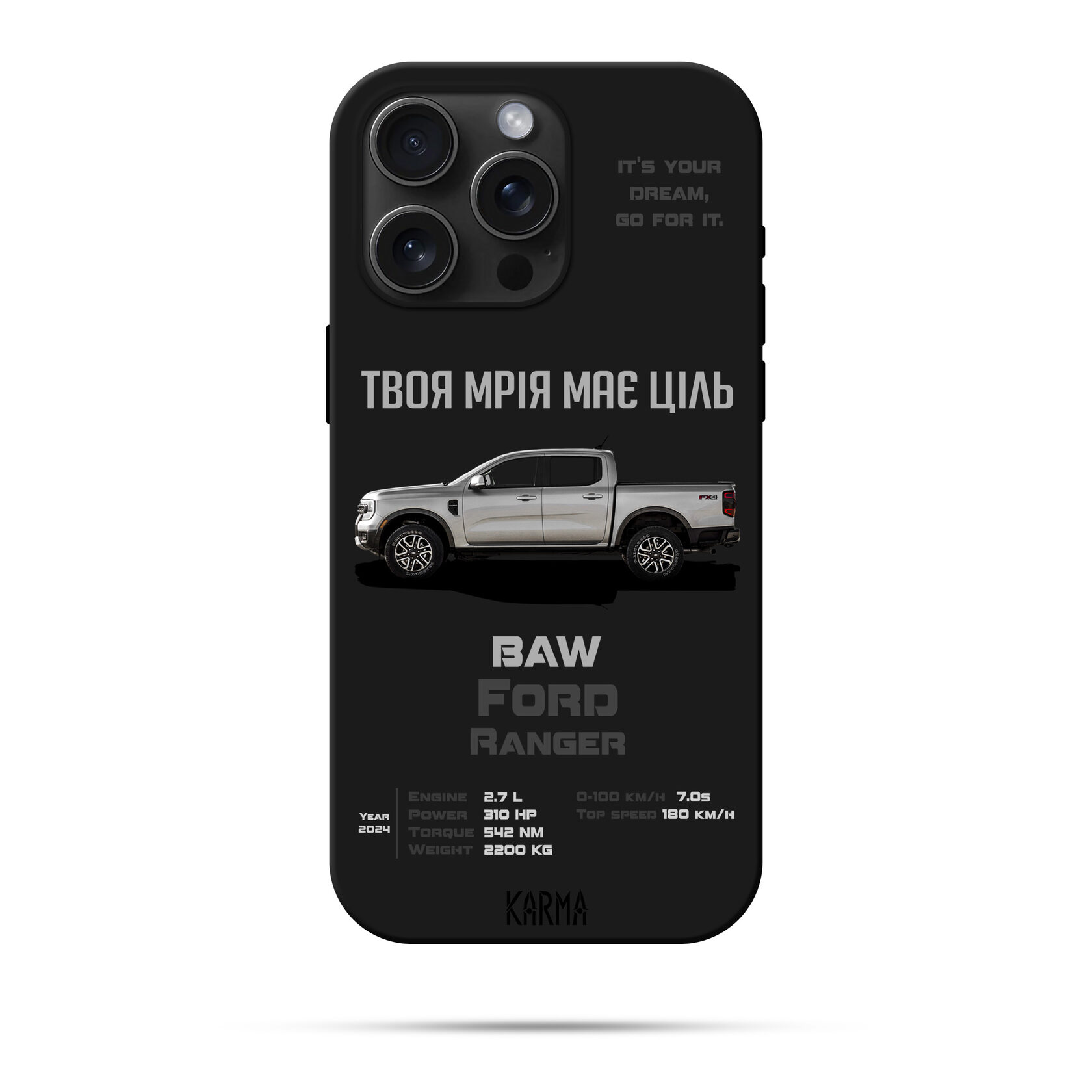Чохол для iPhone DREAM CAR Ford Ranger 2024