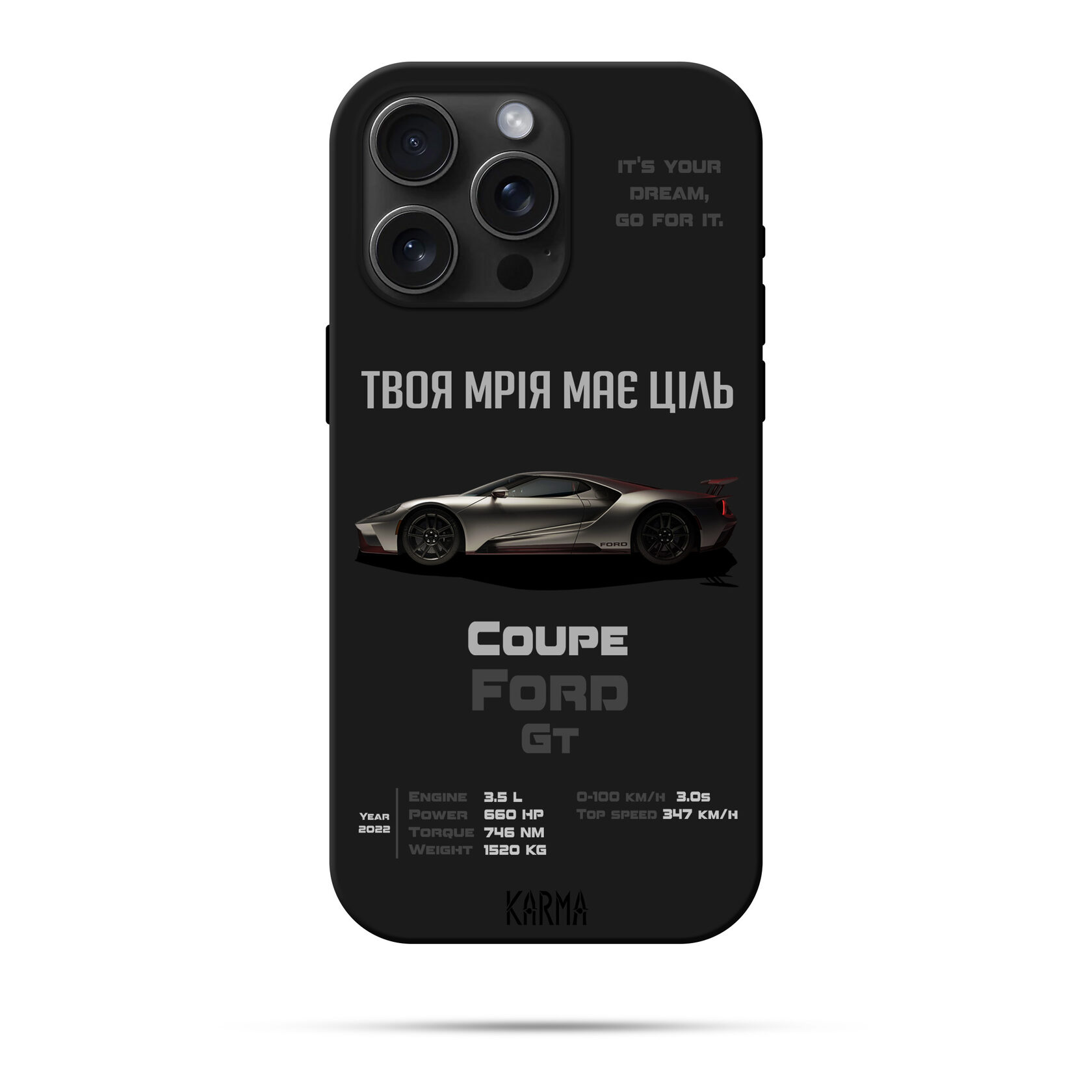 Чохол для iPhone DREAM CAR Ford GT 2022