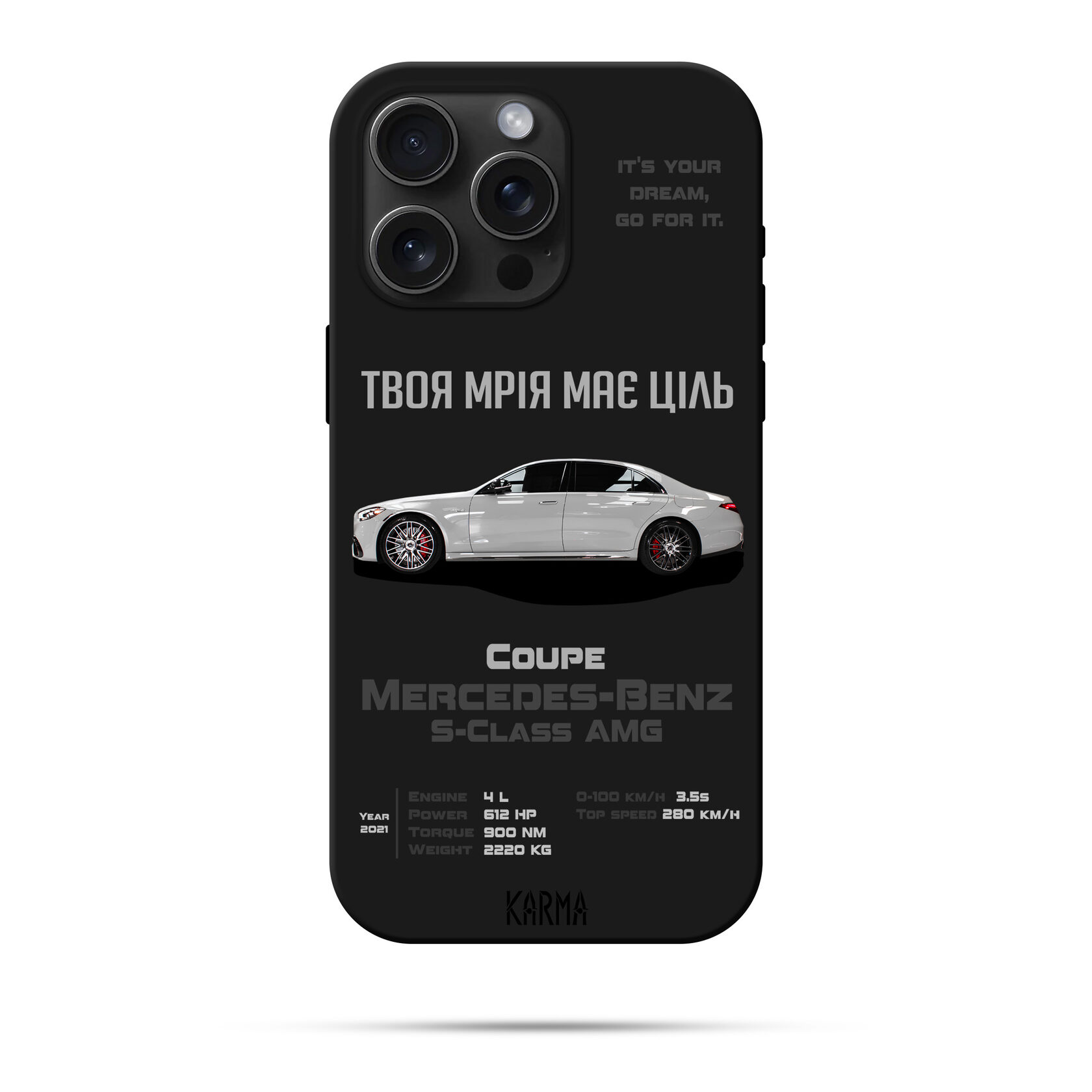 Чохол для iPhone DREAM CAR Мercedes Benz S Class AMG 2021