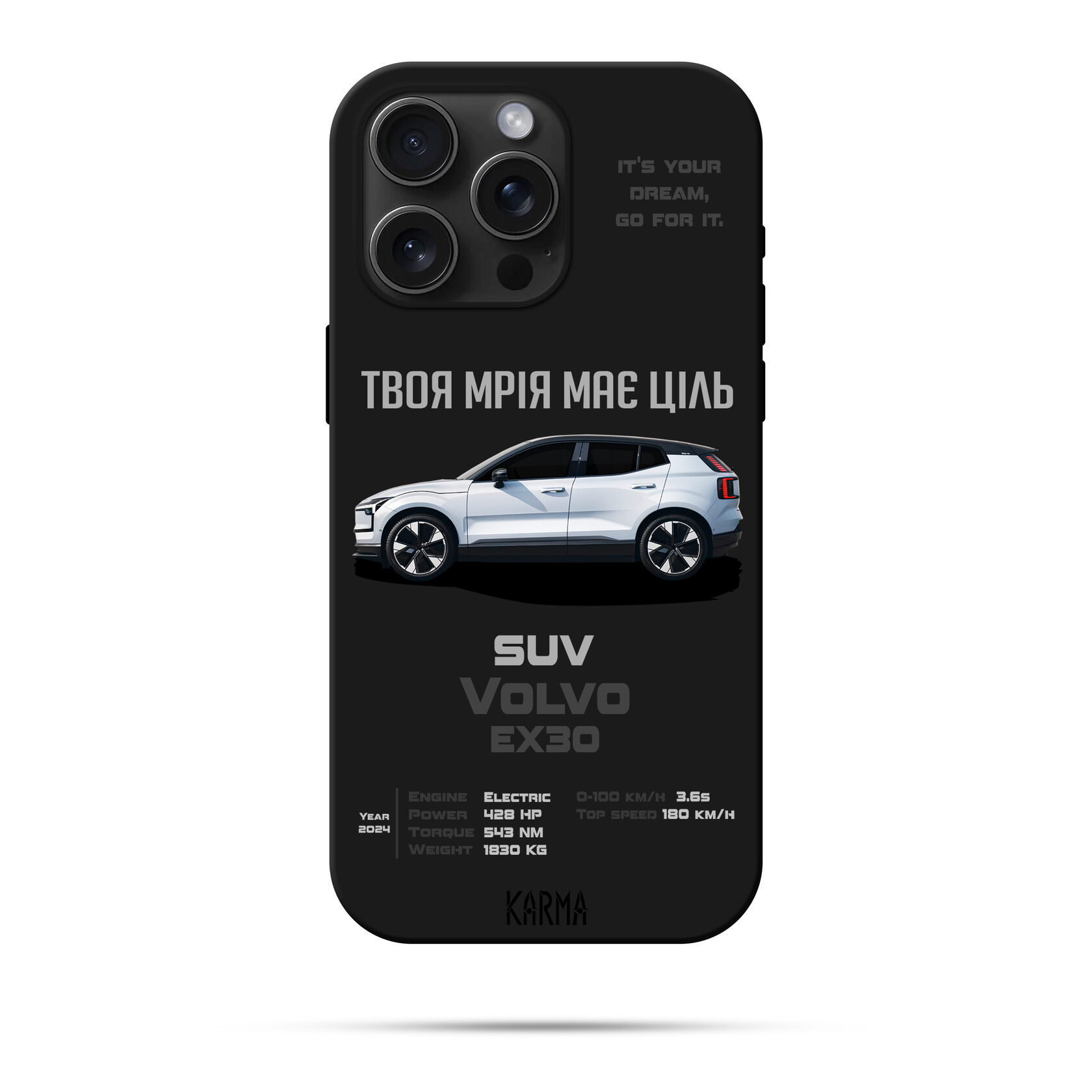 Чохол для iPhone DREAM CAR Volvo EX30 2024