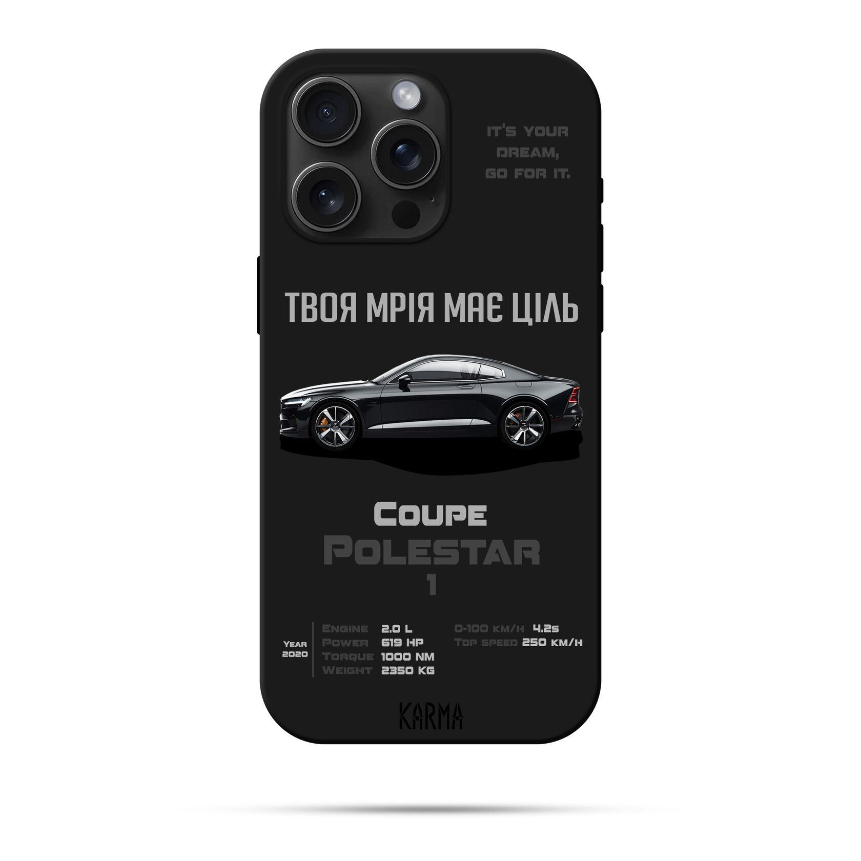 Чохол для iPhone DREAM CAR Polestar 1 2020