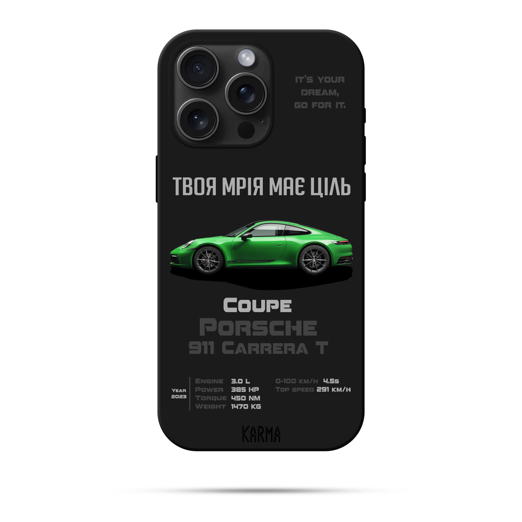 Чохол для iPhone DREAM CAR Porsche 911 Carrera T 2023