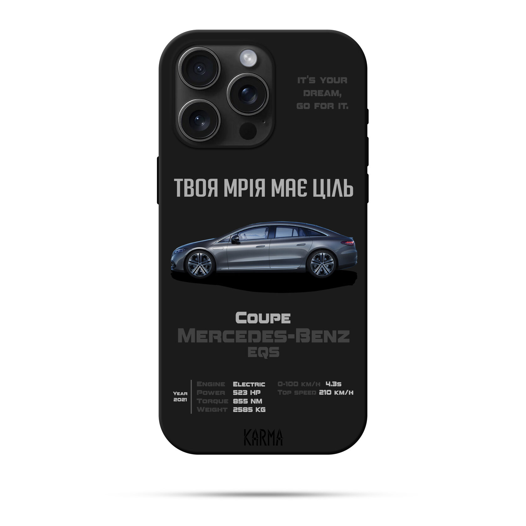 Чохол для iPhone DREAM CAR Mercedes Benz EQS 2021
