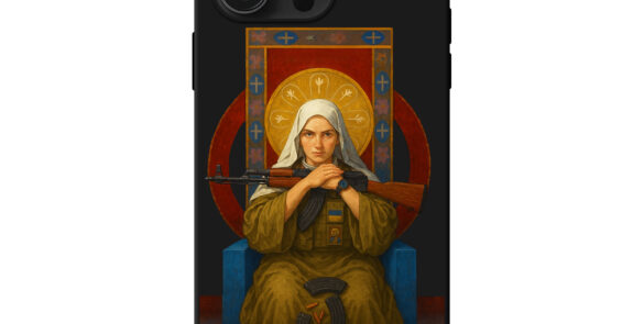 Чохол для iPhone СВЯТА МАРІЯ ЗБРОЯ УКРАЇНА